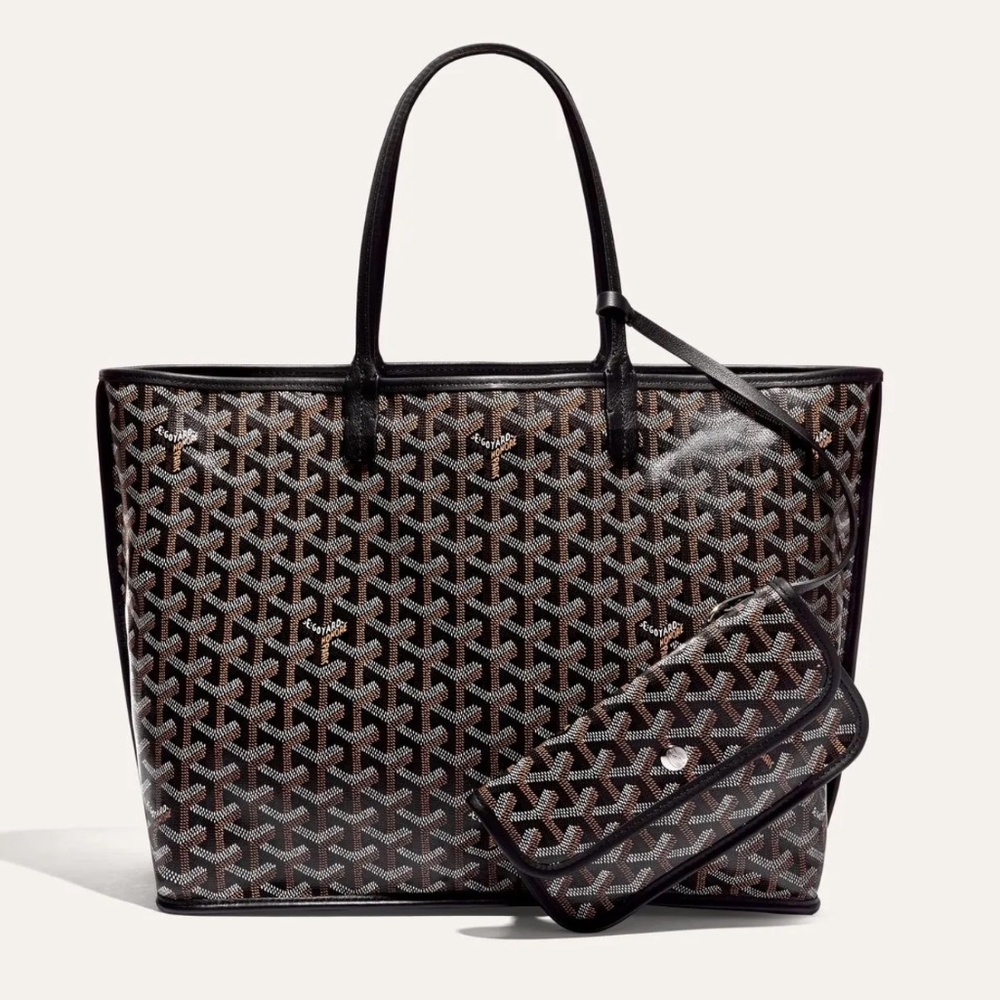 GOYARD Anjou PM Reversible Lined with Black Leather Tote Bag
